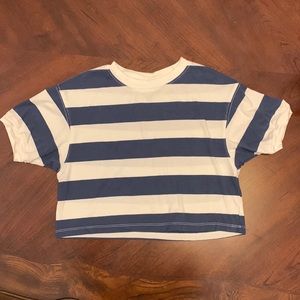 Wild Fable | Cropped Stripe Tee T-Shirt